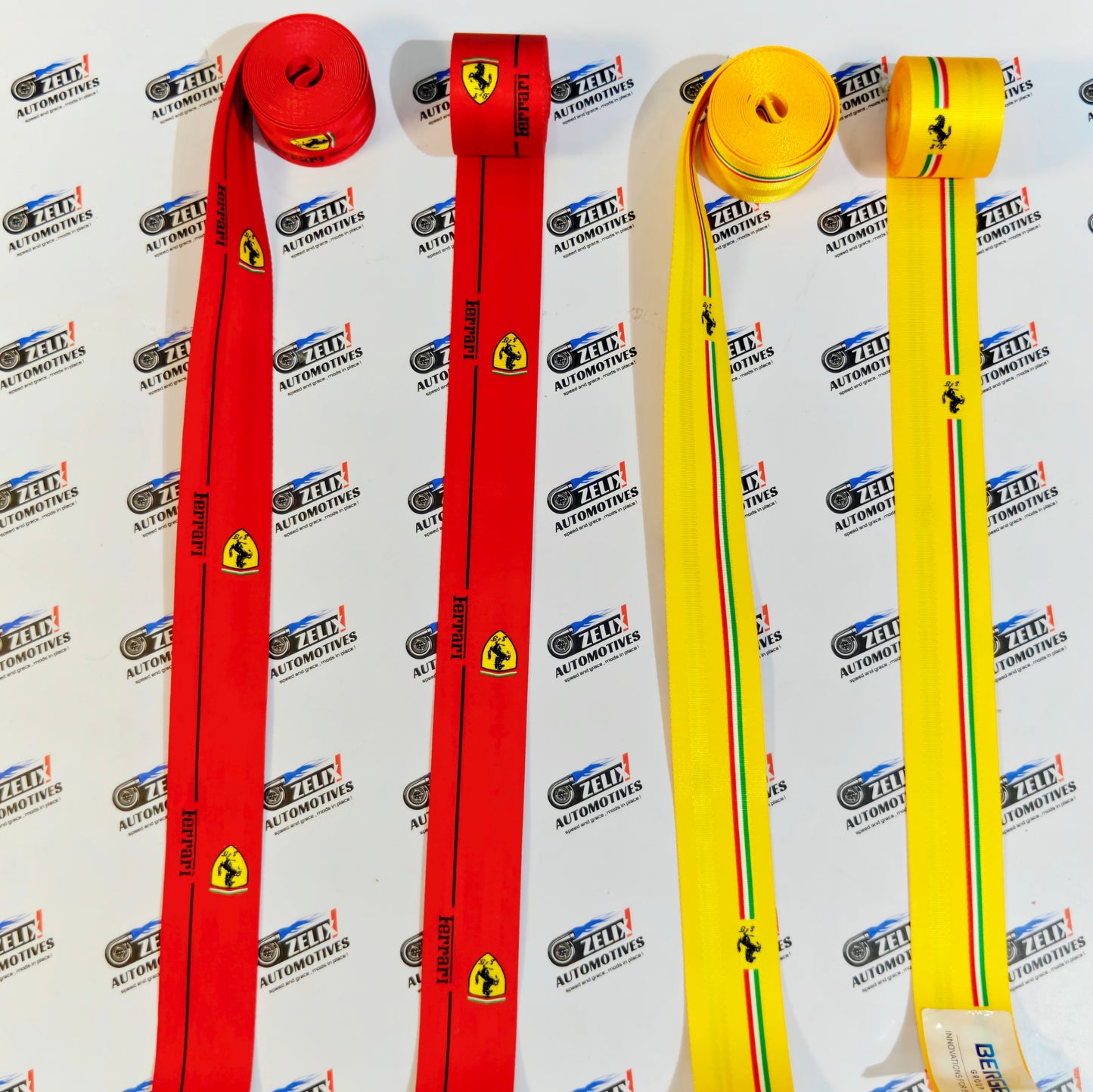Ferrari-Inspired  Sporty Seat Belt (Pair) | Universal Fit