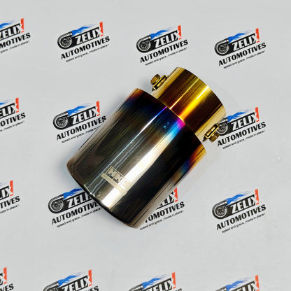 HKS-Style Single Exhaust Tip | 2.45-Inch Inlet