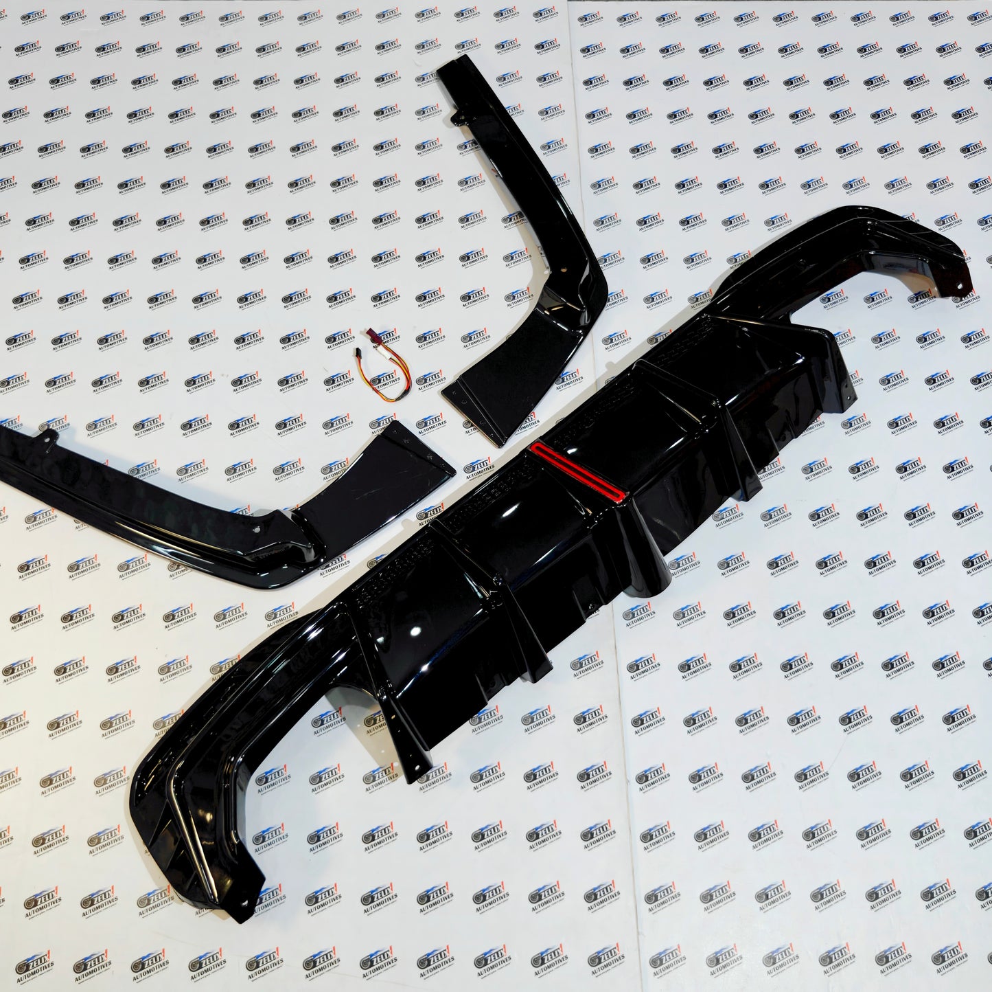 Rear Bumper Diffuser For BMW 5-Series G30 & G38 With Canards | V-TEN