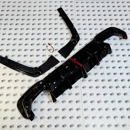Rear Bumper Diffuser For BMW 5-Series G30 & G38 With Canards | V-TEN