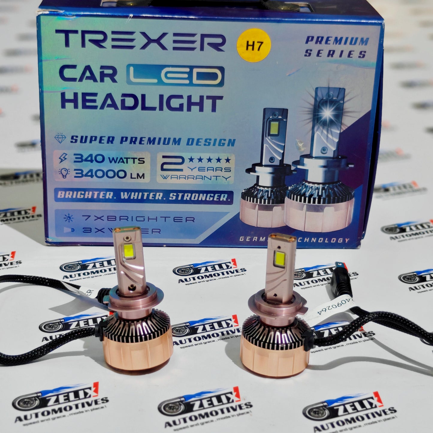 Trexer 340W Ultra-Bright LED Headlight Bulbs | Universal Fit