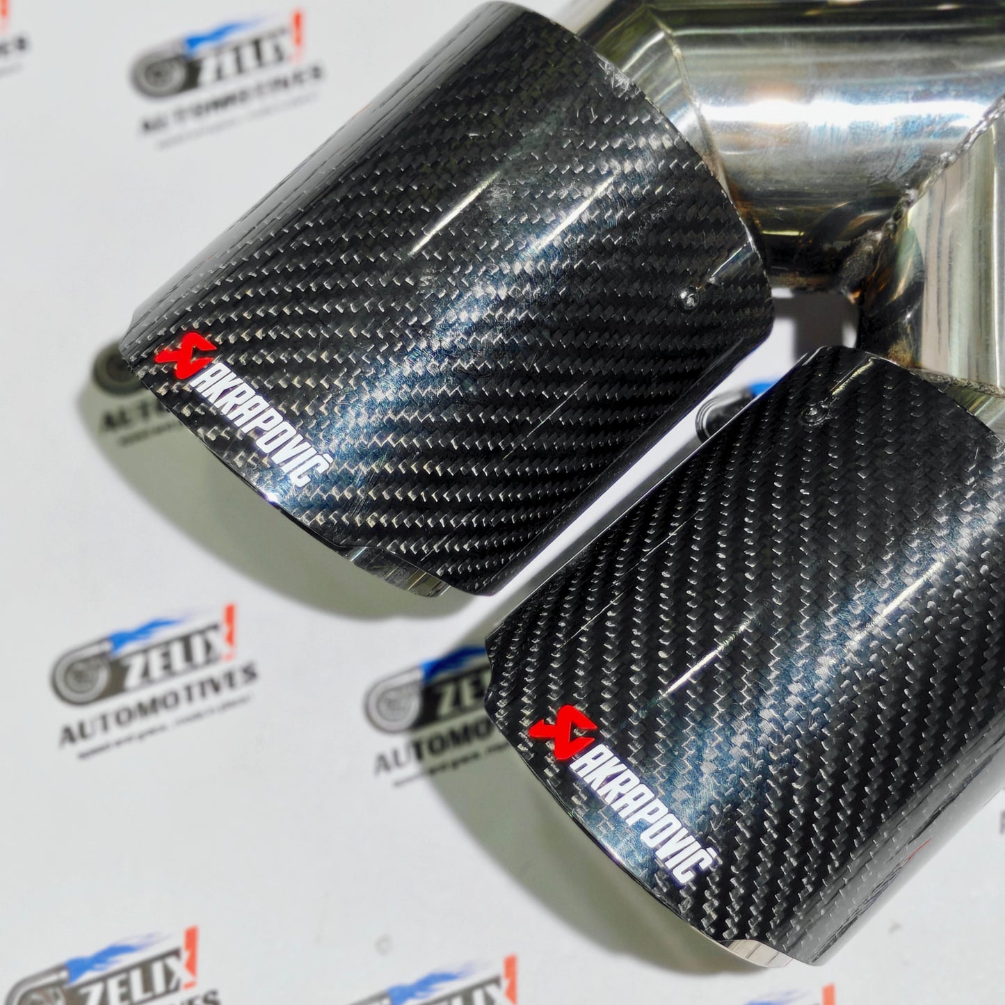 Akrapovic Exhaust Tip | Gloss Carbon Dual Tip | Sold Individually