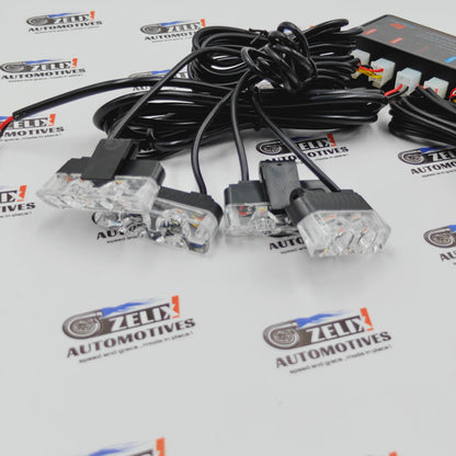 Front Grille Flasher Light Set of 8 with Remote Control | Universal Fit