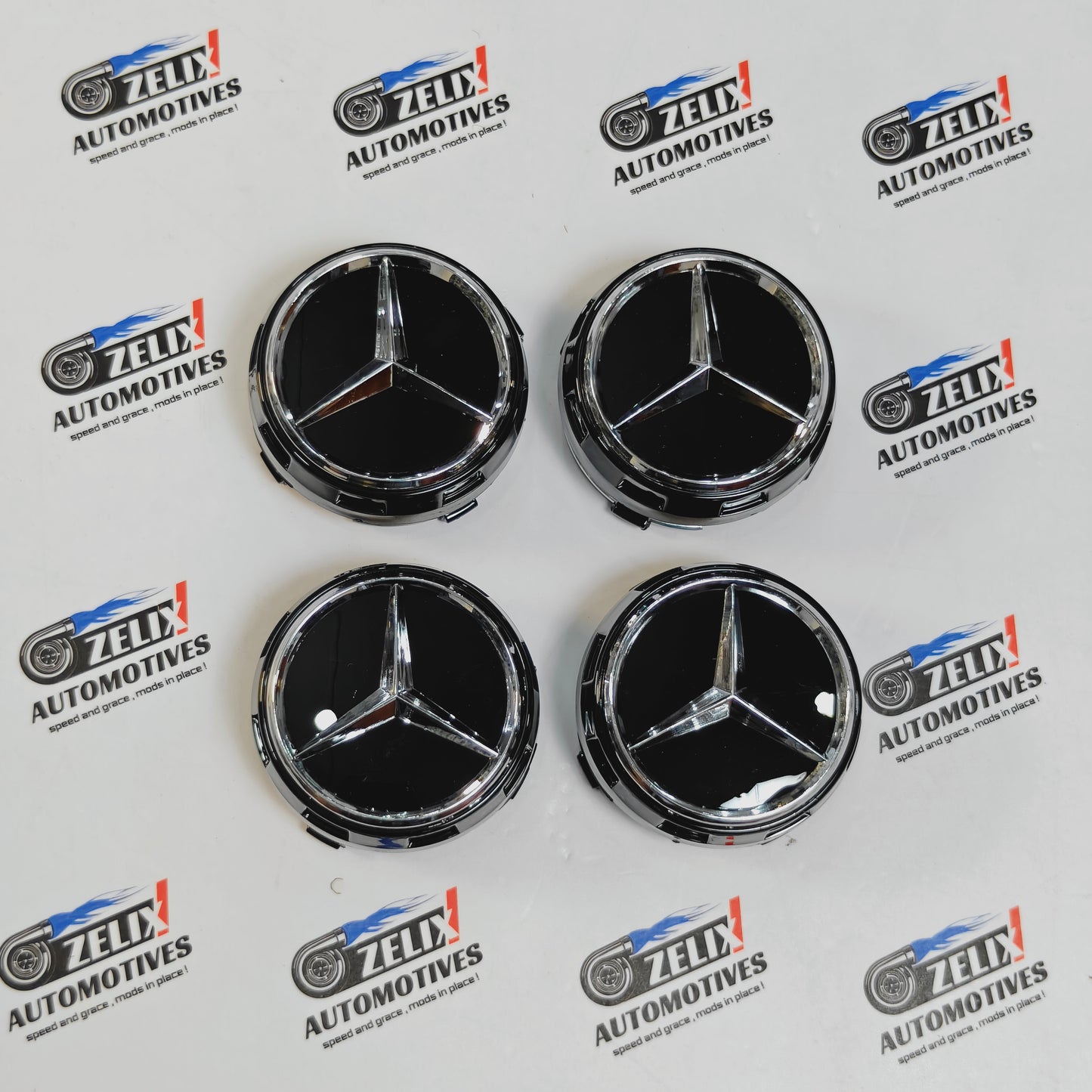 Mercedes Wheel Caps | Outer Diameter 74.8-mm
