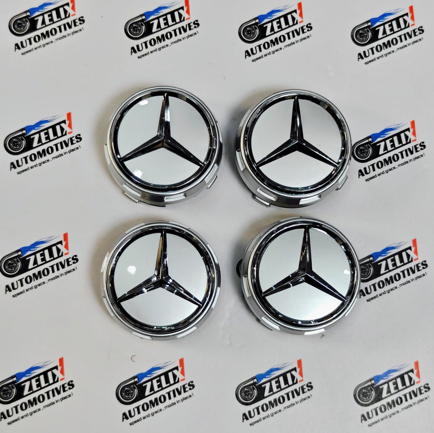 Mercedes Wheel Caps | Outer Diameter 74.8-mm