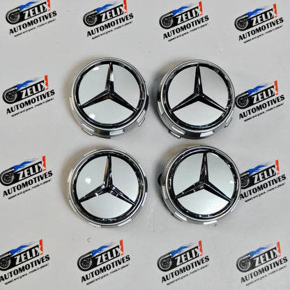Mercedes Wheel Caps | Outer Diameter 74.8-mm