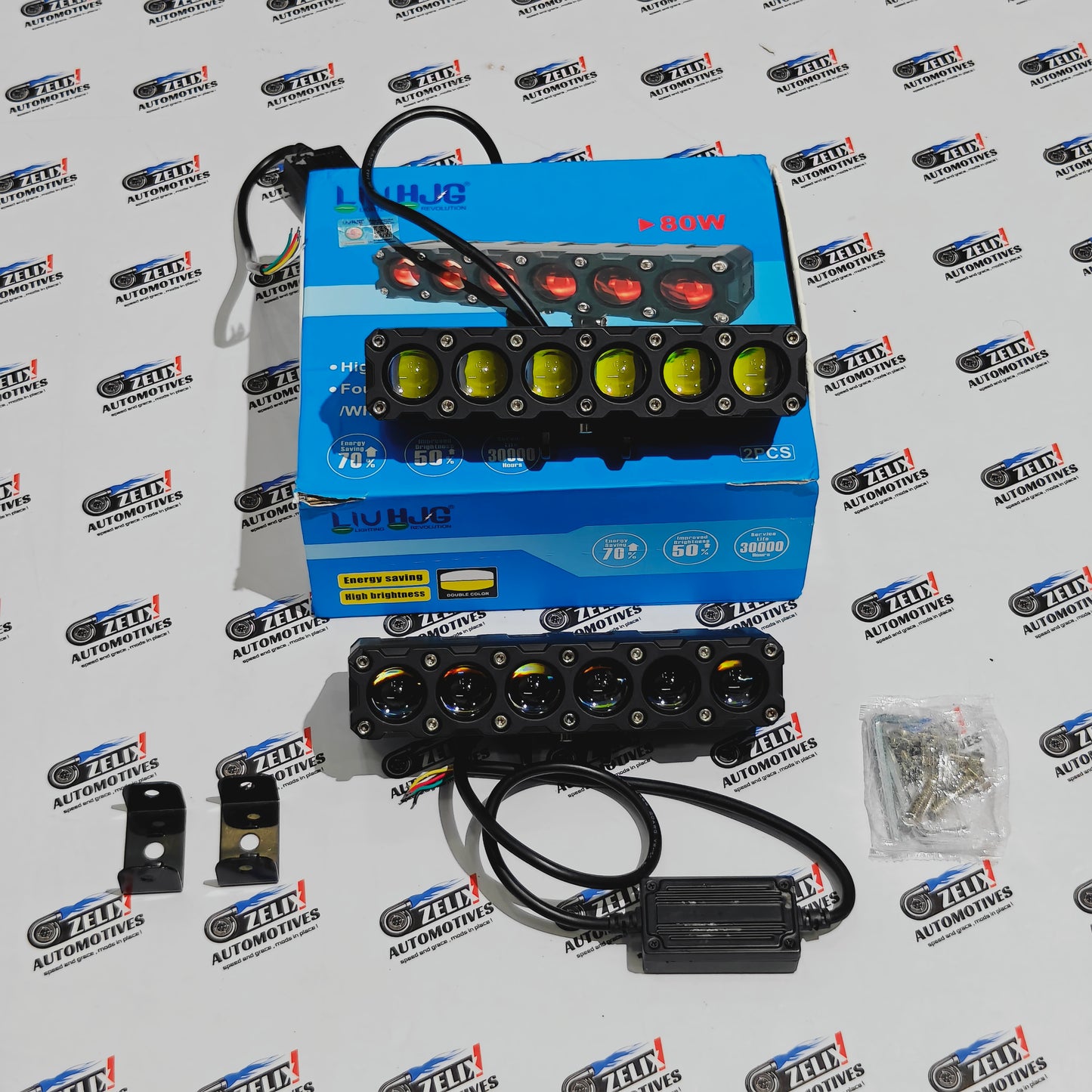 HJG 6-Lens Auxiliary Lights | 180W Mega Drive Fog Lamps