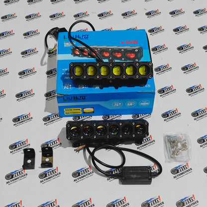 HJG 6-Lens Auxiliary Lights | 180W Mega Drive Fog Lamps
