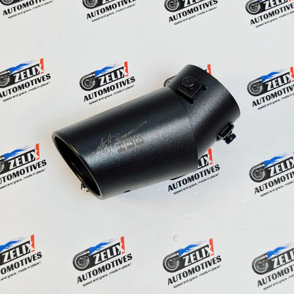 HKS-Style Single Exhaust Tip | Bent Inlet (2.4-Inch)