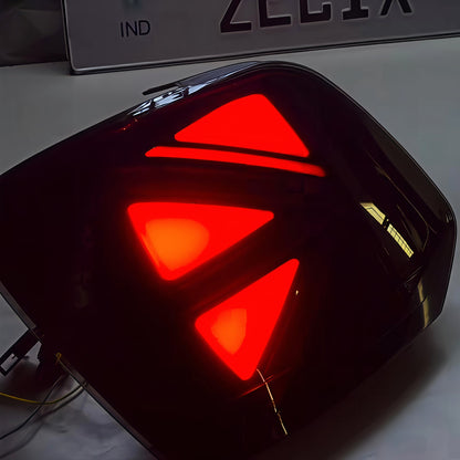VW POLO Union-Style Tail Lights | Aftermarket Tail Lights With Welcome Feature Smoked+Red Finish