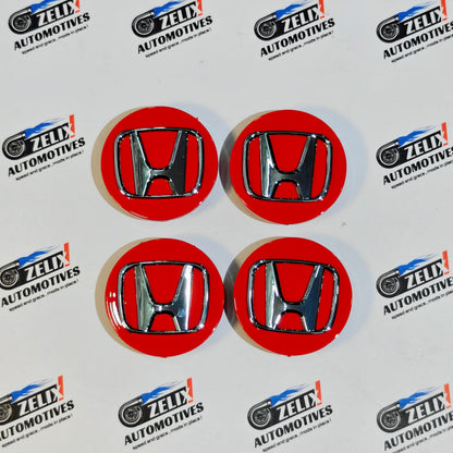 Honda Wheel Center Caps Set of 4 | Outer Diameter 68 & 69 mm