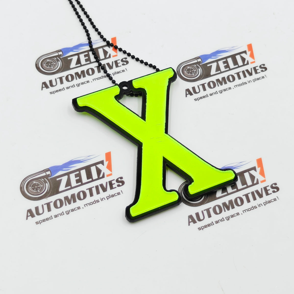 Neon Fluorescent Mirror Hanging | Car Enthusiast Collection
