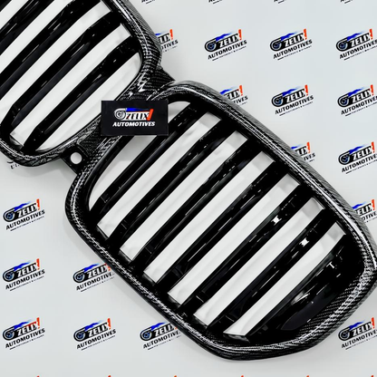 Front Grille Carbon Fiber Finish Compatible With BMW X5 2022-2025 | Aftermarket