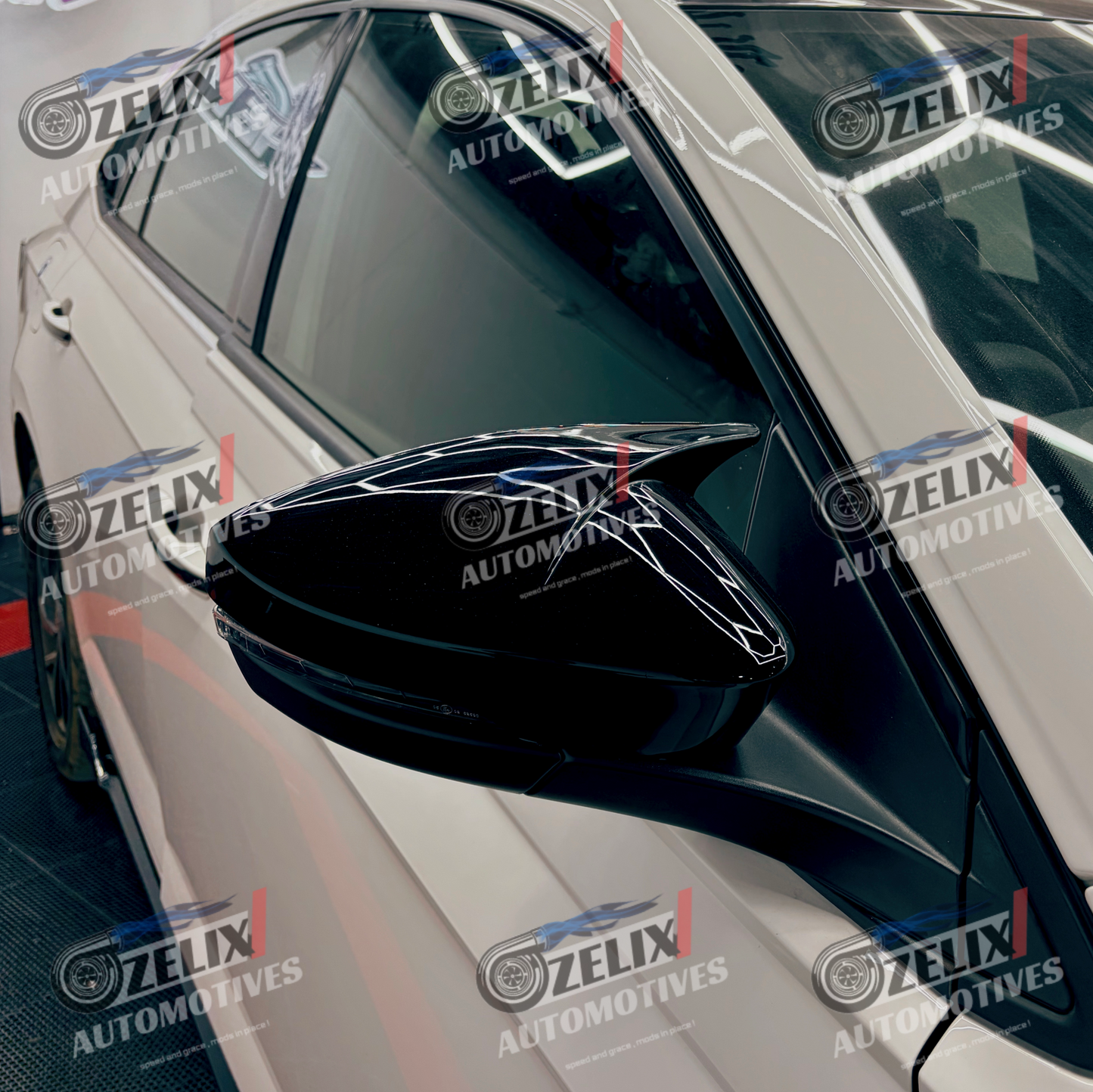 VW Virtus & Skoda Slavia Batman-Style Mirror Covers | Also Compatible with Taigun & Kushaq