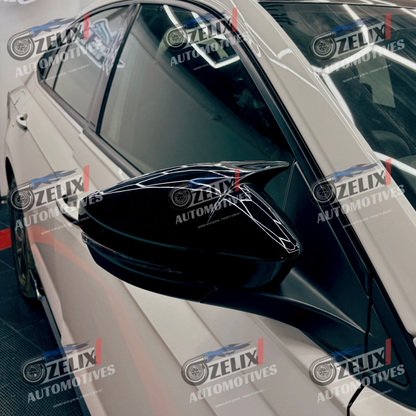 VW Virtus & Skoda Slavia Batman-Style Mirror Covers | Also Compatible with Taigun & Kushaq