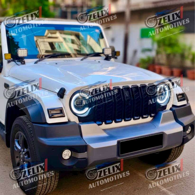 Mahindra Thar & Thar ROXX Wrangler-Style Front Grille | Enhance Bold Look