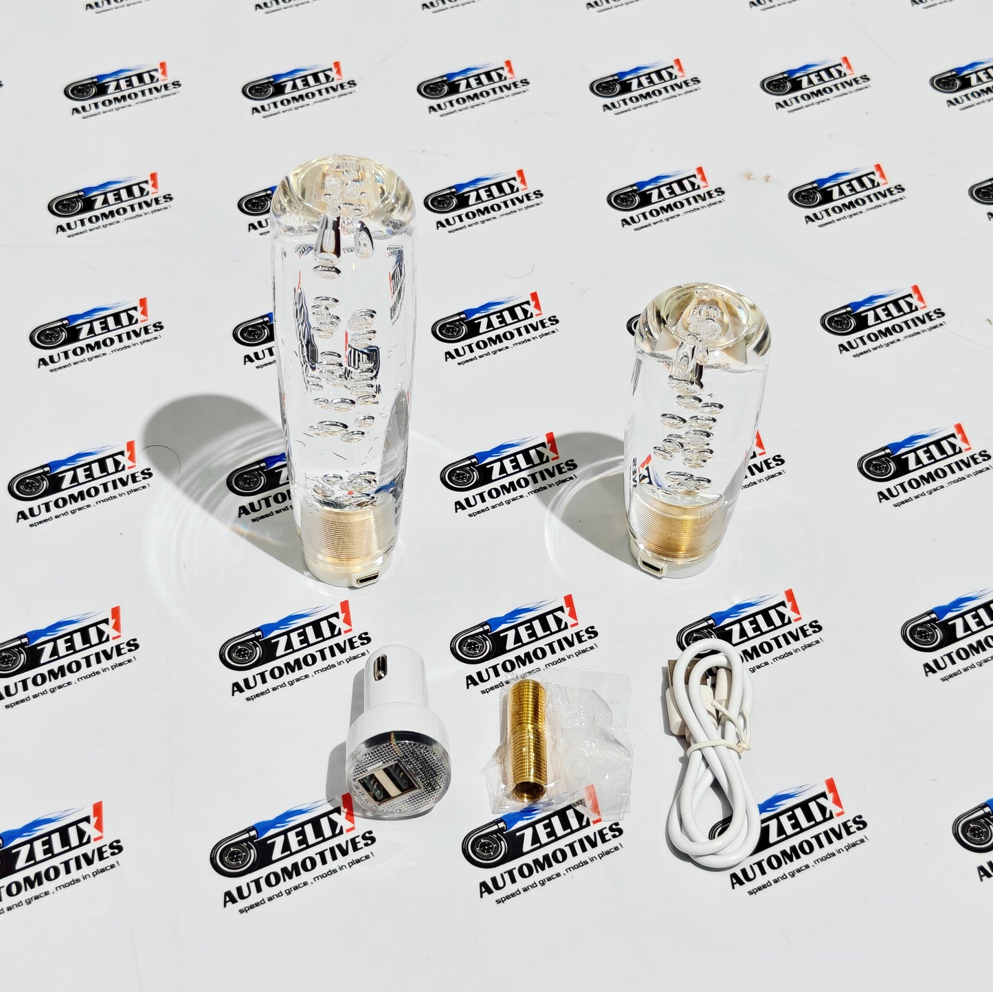 LED Crystal Bubble Gear Shift Knob | Clear Effect