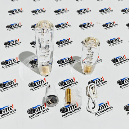LED Crystal Bubble Gear Shift Knob | Clear Effect