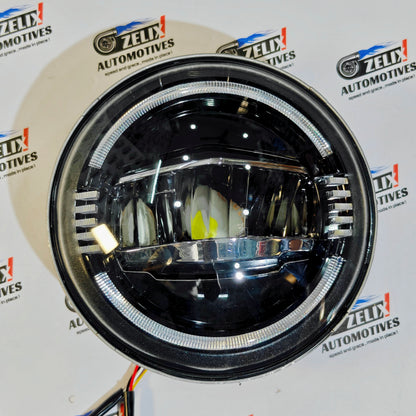 Wrangler-Styled LED Headlight Kit with DRL for Mahindra Thar (2020+) - Aftermarket LED (210W)
