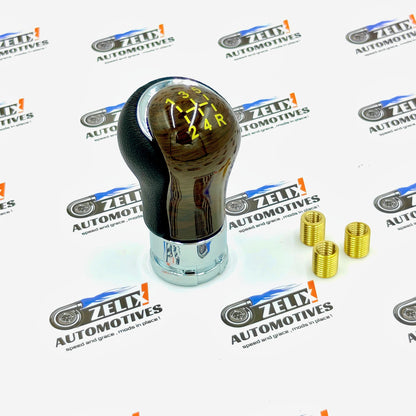 GR-Sports Leather Finish Gear Knob | Compatible For Toyota Cars
