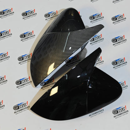 VW Virtus & Skoda Slavia Batman-Style Mirror Covers | Also Compatible with Taigun & Kushaq
