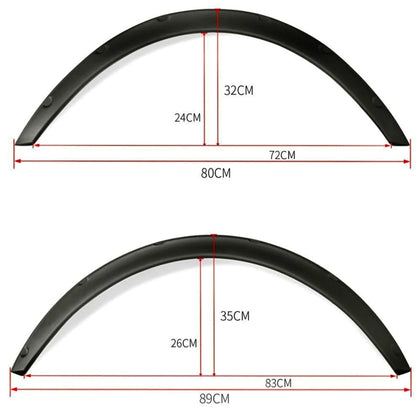 Fender Flares Universal Set of 4 | Aftermarket Flexible Wheel Arch Extensions Universal Fit
