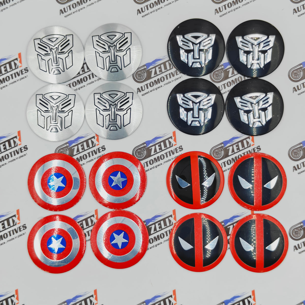 Car Wheel Stickers | Heroes Collection