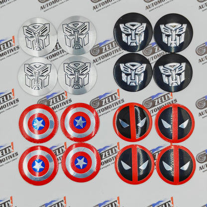 Car Wheel Stickers | Heroes Collection