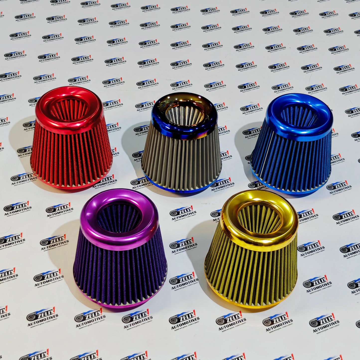 Universal High-Flow Air Intake Cone Filter | Dual Layer 3-Inch Inlet