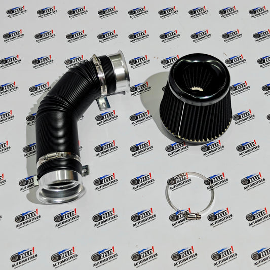 Air Intake Kit | Aftermarket High-Flow Intake | 3-Inch Conical Filter + Flexible Pipe