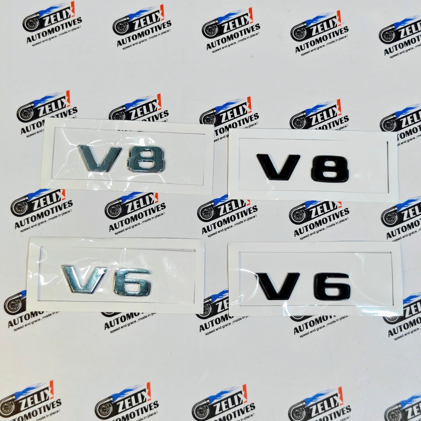 V6 & V8 Rear Emblem Stickers
