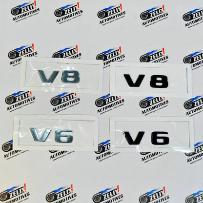 V6 & V8 Rear Emblem Stickers