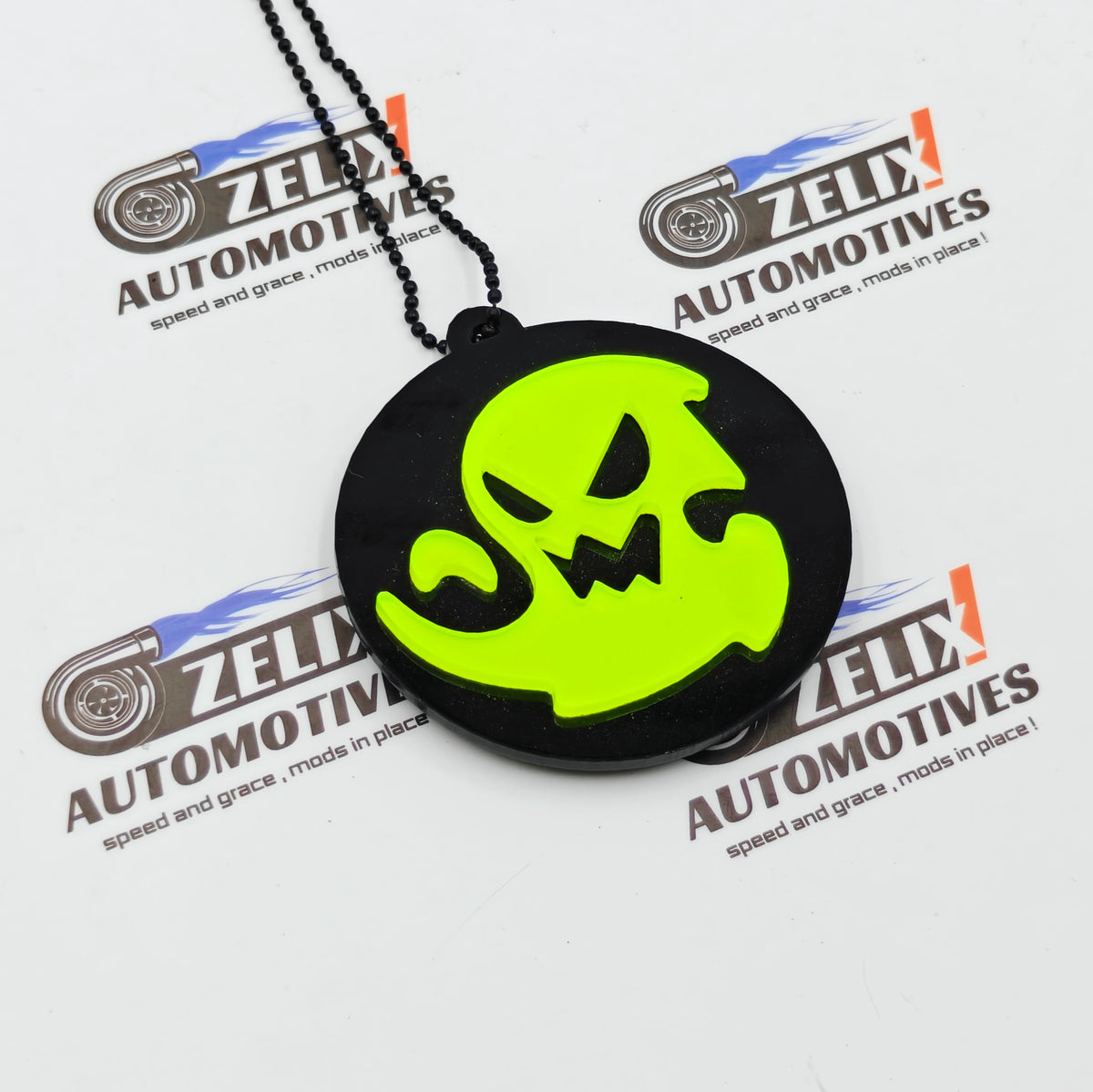 Neon Fluorescent Mirror Hanging | Car Enthusiast Collection