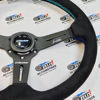 GReddy x KGZI Collab Steering Wheel | Alcantara Finish
