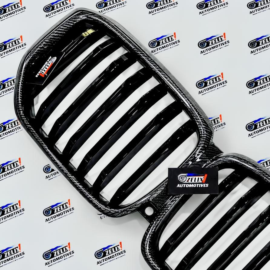 Front Grille Carbon Fiber Finish Compatible With BMW X5 2022-2025 | Aftermarket