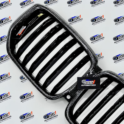 Front Grille Carbon Fiber Finish Compatible With BMW X5 2022-2025 | Aftermarket