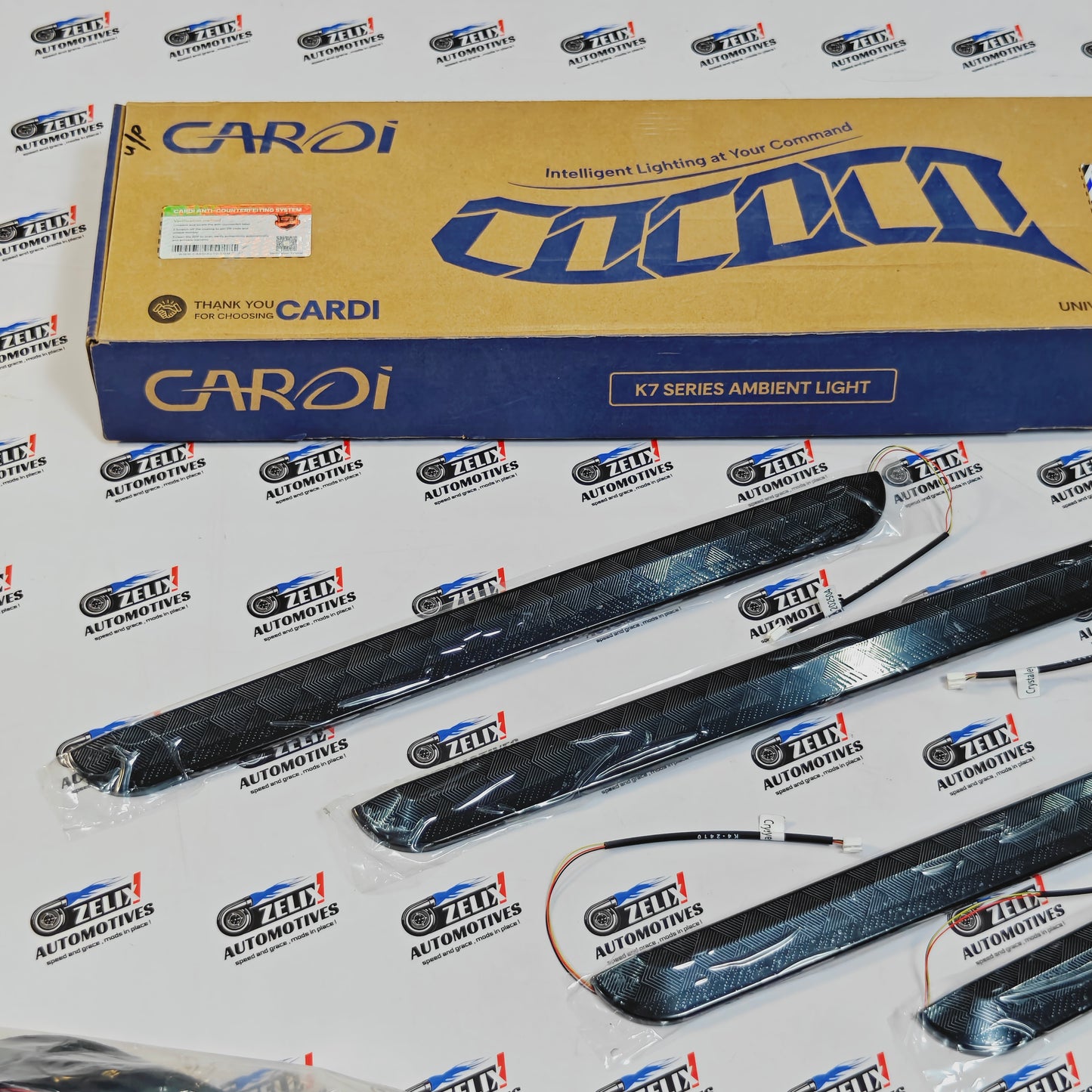 Cardi K7 Ambient Light Kit Set of 18 | App & Switch Control | Universal Fit