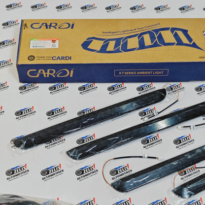 Cardi K7 Ambient Light Kit Set of 18 | App & Switch Control | Universal Fit