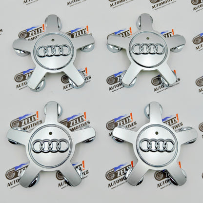 Star Shape Wheel Center Caps Compatible With AUDI | Aftermarket Set of 4 With Three Color Options