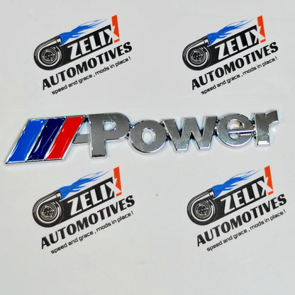 Rear Badges For BMW M-Power