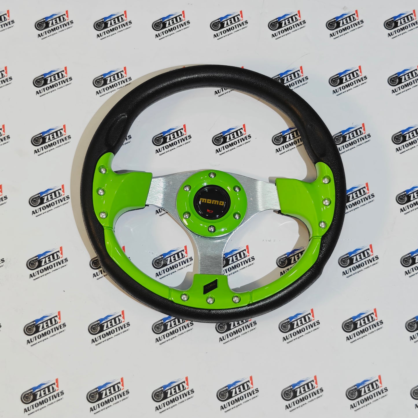 MOMO Round Steering Wheel (12 Inch) – Universal Racing Style