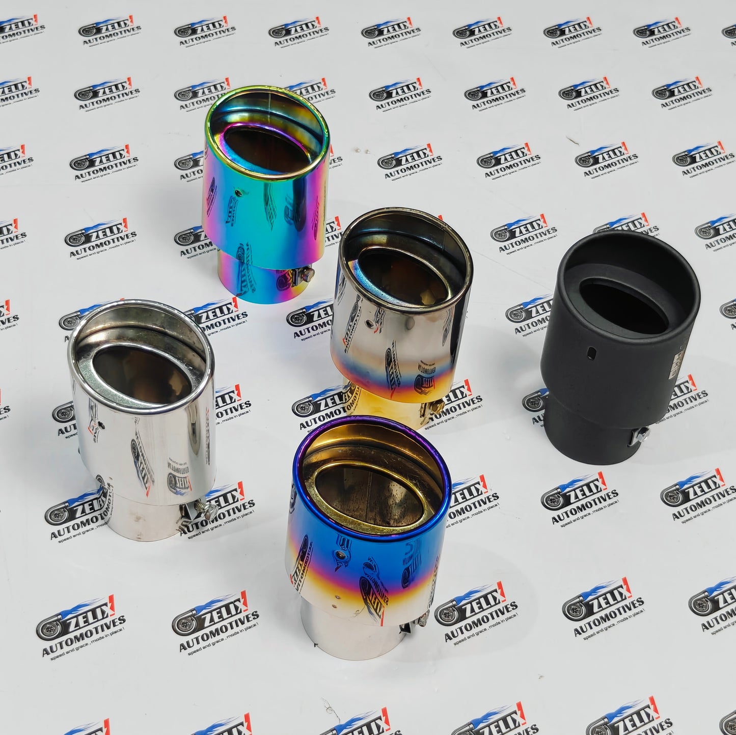 HKS-Style Single Exhaust Tip | 2.45-Inch Inlet