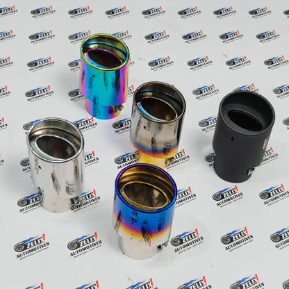 HKS-Style Single Exhaust Tip | 2.45-Inch Inlet