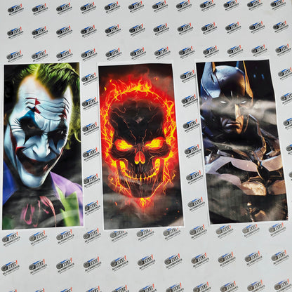 Car Side Panel Stickers Pair | Joker, Ghost Rider & Batman Designs