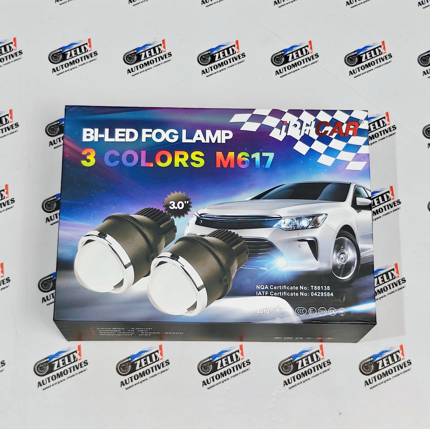 IPH-M617  Single-Color Fog Lamps 3-Inch | Bi-Xenon White LED Projector