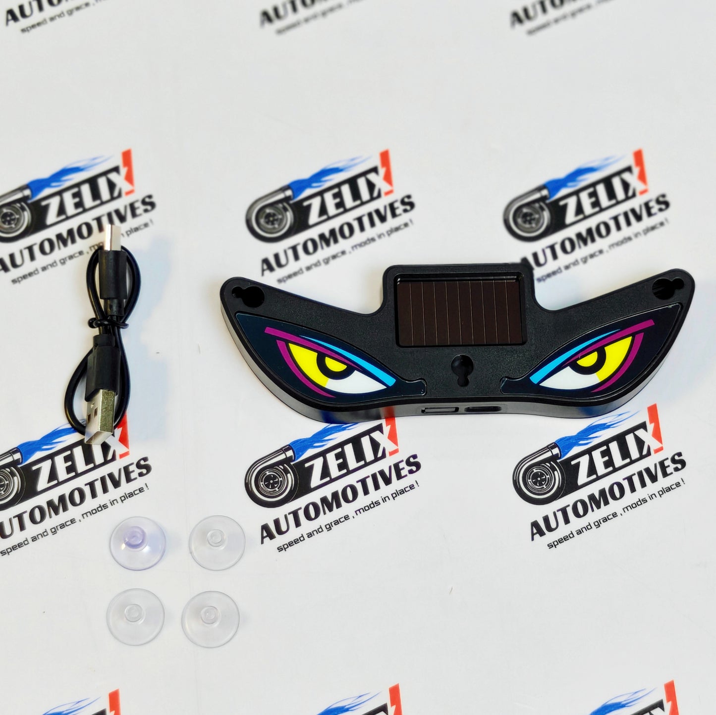 Evil Eye LED Car Window Light | Solar & USB Rechargeable