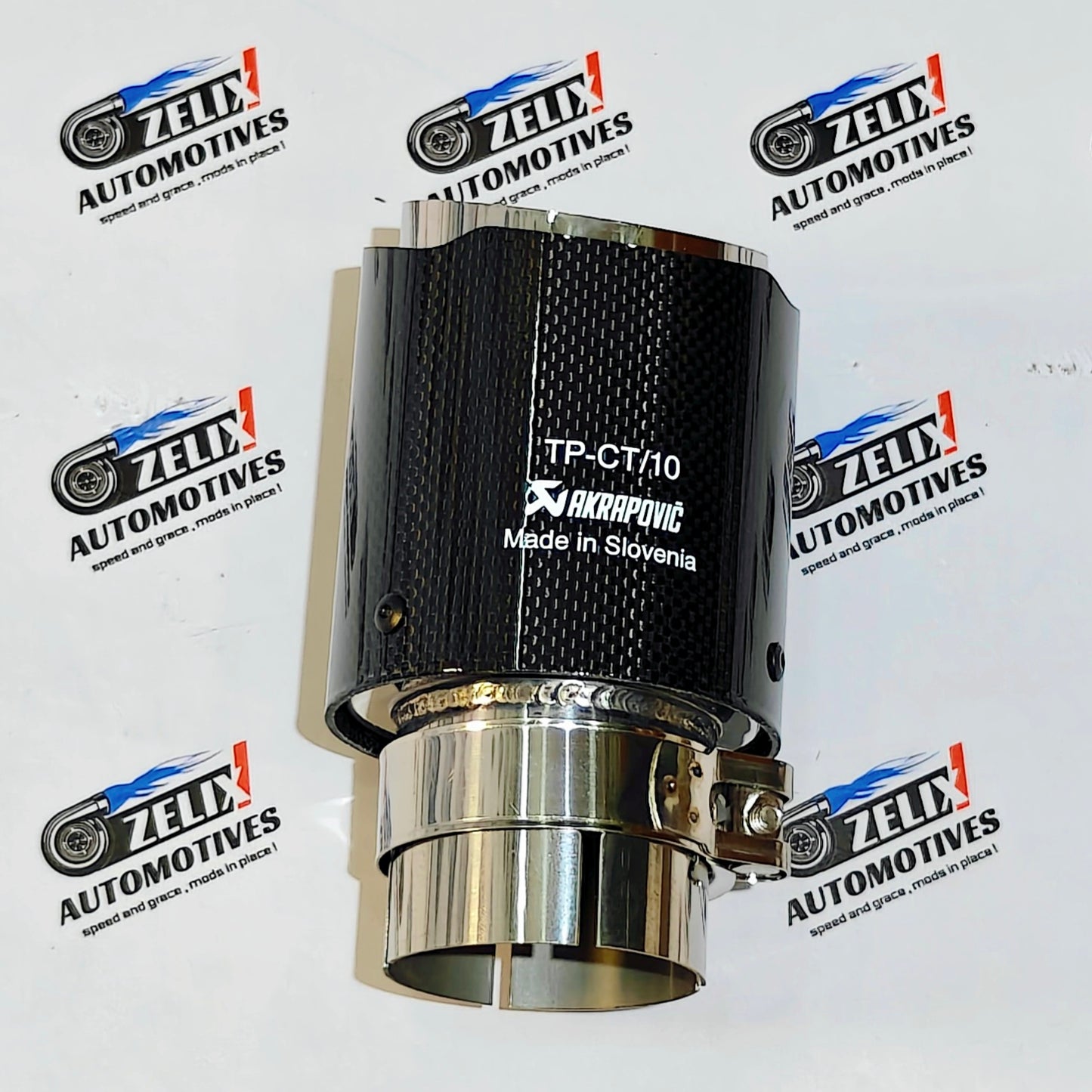 Akrapovic Exhaust Tip | Gloss Carbon Single Tip