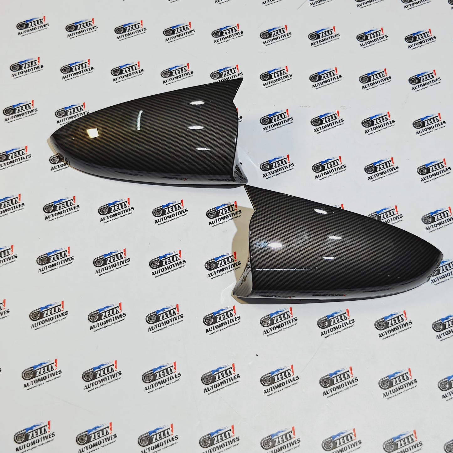 Hyundai i20 Batman Style Mirror Covers | Premium Gloss Black Finish Fits (2020–2025) Models