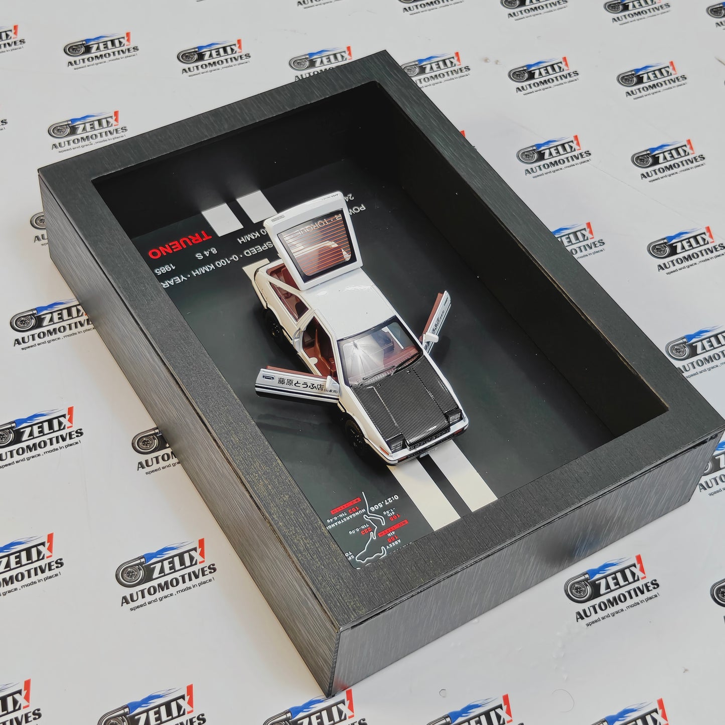 3D Car Wall Frame with Functional Doors, Bonnet & Rear Trunk