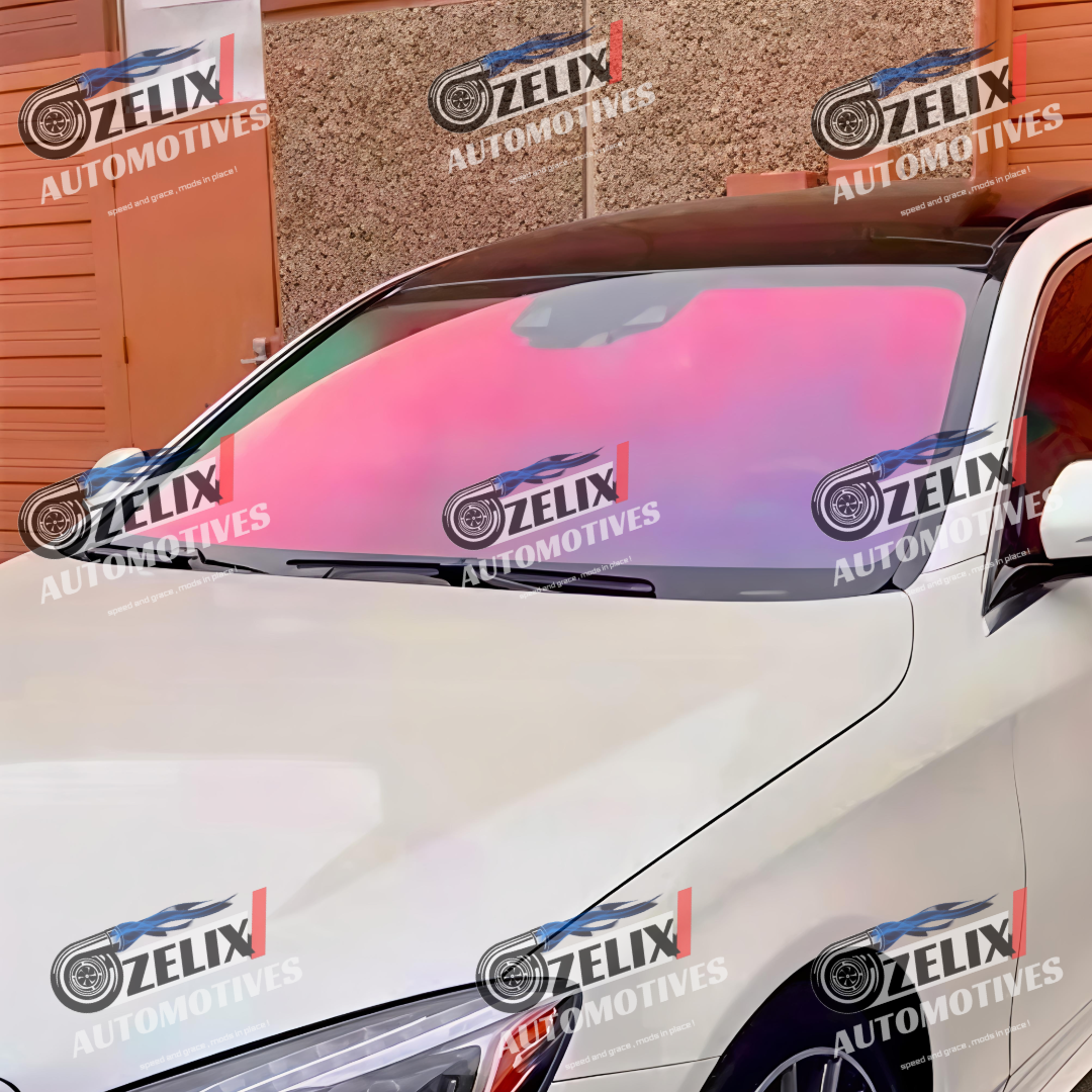 Chameleon Windshield Tint Film (1.5-Meter) | Green,Blue,Pink